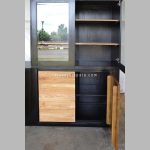 Almari Pajangan Kaca Display Cabinet Minimalis Kayu Jati RKJ-DCB 03 - Image 5