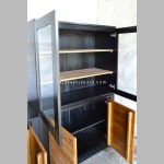 Almari Pajangan Kaca Display Cabinet Minimalis Kayu Jati RKJ-DCB 03 - Image 4