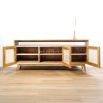 Buffet Meja TV Mebel Retro Kayu Jati Kombinasi Rotan RKJ-BUFTV 08 - Image 2