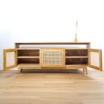 Buffet Meja TV Mebel Retro Kayu Jati Kombinasi Rotan RKJ-BUFTV 08 - Image 3