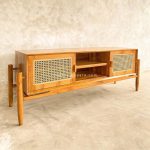 Buffet Meja TV Mebel Vintage Kayu Jati Kombinasi Rotan RKJ-BUFTV 07 - Image 4