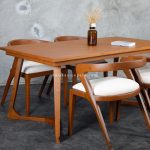 Furniture Jepara Set Meja Kursi Makan Minimalis Kayu Jati RKJ-SMKM 04 - Image 4
