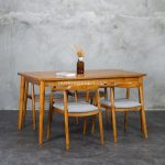 Furniture Set Meja Kursi Makan Minimalis Kayu Jati RKJ-SMKM 01