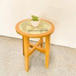 Harga Set Kursi Teras Minimalis Kayu Jati Kombinasi Rotan RKJ-STRS 03 - Image 3