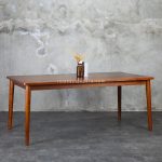 Harga Set Meja Kursi Makan Minimalis Kayu Jati Kombinasi Rotan RKJ-SMKM 06 - Image 2