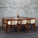 Harga Set Meja Kursi Makan Minimalis Kayu Jati Kombinasi Rotan RKJ-SMKM 06 - Image 4