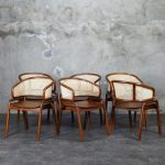 Harga Set Meja Kursi Makan Minimalis Kayu Jati Kombinasi Rotan RKJ-SMKM 06 - Image 3