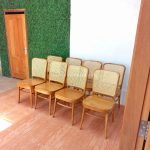 Katalog Furniture Set Meja Kursi Makan Minimalis Kayu Jati Kombinasi Rotan RKJ-SMKM 07 - Image 2