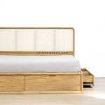 Katalog Furniture Terbaru Dipan Laci Minimalis Modern Kayu Jati Kombinasi Rotan RJK-TTDR 03 - Image 4