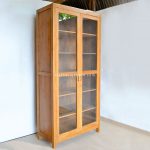 Lemari Pajangan Kaca Display Cabinet Minimalis Kayu Jati RKJ-DCB 02