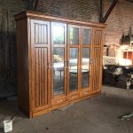 Lemari Pakaian Cermin Pintu 5 Kayu Jati Modern Minimalis RKJ-LMP 05 - Image 5
