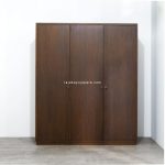 Lemari Pakaian Pintu 3 Model Modern Minimalis Kayu Jati RKJ-LMP 02