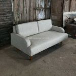 Minimalis Sofa Living Room 2 Seater Kayu Jati Modern RKJ-SFO 02 - Image 2