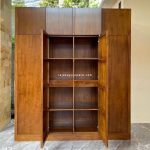Model Custom Lemari Baju Pintu 4 Kayu Jati Modern Minimalis RKJ-LMP 04 - Image 2