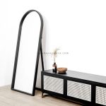 Modern Buffet Meja TV Furniture Minimalis Kayu Jati Kombinasi Rotan RKJ-BUFTV 04 - Image 4