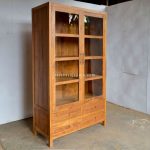 Modern Desain Display Cabinet Minimalis Kayu Jati RKJ-DCB 01