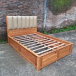 Ranjang Dipan Tempat Tidur Minimalis Modern Kayu Jati RJK-TTDR 01 - Image 3