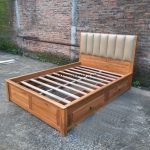 Ranjang Dipan Tempat Tidur Minimalis Modern Kayu Jati RJK-TTDR 01 - Image 4
