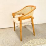 Set Kursi Teras Minimalis Kayu Jati Kombinasi Rotan RKJ-STRS 01 - Image 4
