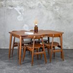 Terlaris Set Meja Kursi Makan Ropan Minimalis Kayu Jati RKJ-SMKM 05