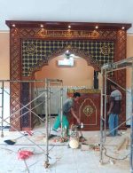 Furniture Masjid Mihrab Masjid Ukiran Kayu Jati Mewah RKJ-FUM 02 - Image 2