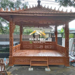 Jual Gazebo Kayu Jati Harga Murah RKJ-GZO 08