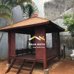 Jual Gazebo Kayu Jati Minimalis Harga Murah RKJ-GZO 10