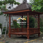 Saung Gazebo Minimalis Kayu Jati RKJ-GZO 14