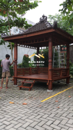 Saung Gazebo Minimalis Kayu Jati RKJ-GZO 14 - Image 2