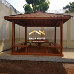Jual Gazebo Minimalis Kayu Jati RKJ-GZO 13