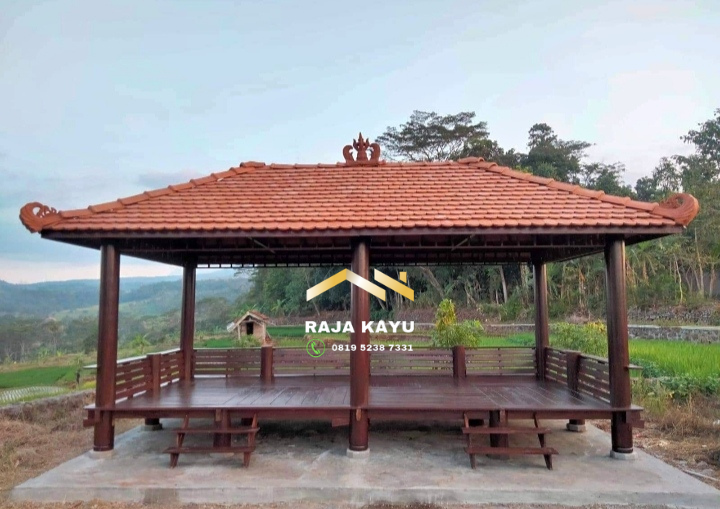 Desain tanpa judul - 2023-08-25T052217.277 Jual Gazebo Minimalis Jati Jepara RKJ-GZO 16 - Image 1
