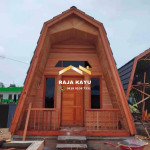 Rumah Lumbung Kayu Model Unik RKJ-RKU 07
