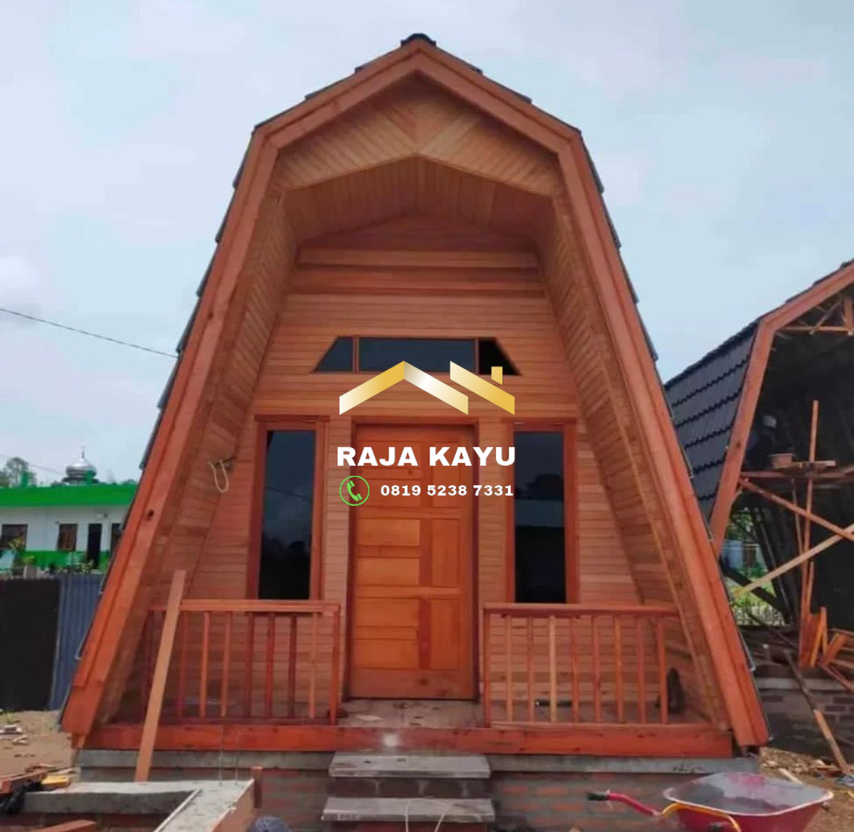 Desain tanpa judul - 2023-08-25T052641.408 Rumah Lumbung Kayu Model Unik RKJ-RKU 07 - Image 1