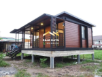 jual rumah kayu minimalis modern