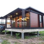 jual rumah kayu minimalis modern