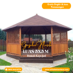gazebo kayu jati jepara | gazebo minimalis | saung gazebo