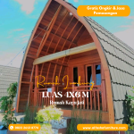 rumah lumbung kayu jati 4x6 meter