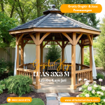 gazebo kayu jati | gazebo minimalis | gazebo jepara