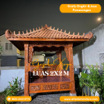 gazebo kayu jati ukir | gazebo taman | gazebo jepara