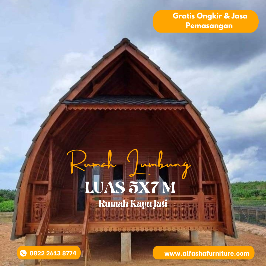 Oren Minimalis Asuransi Keluarga Instagram Post rumah lumbung kayu jati jepara - Image 1