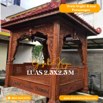 Gazebo Ukiran Kayu Jati Jepara