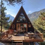 Rumah Segitiga Kayu Jati Minimalis Modern