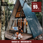 Rumah Kayu Jati Segitiga Minimalis Modern 5x7 Meter