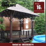 Gazebo Kayu Jati | Gazebo Minimalis | Gazebo Jepara