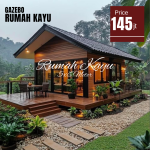 Rumah Kayu Minimalis Modern | Rumah Glamping Kayu