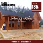 Rumah Glamping Kayu Jati Minimalis Modern Jepara