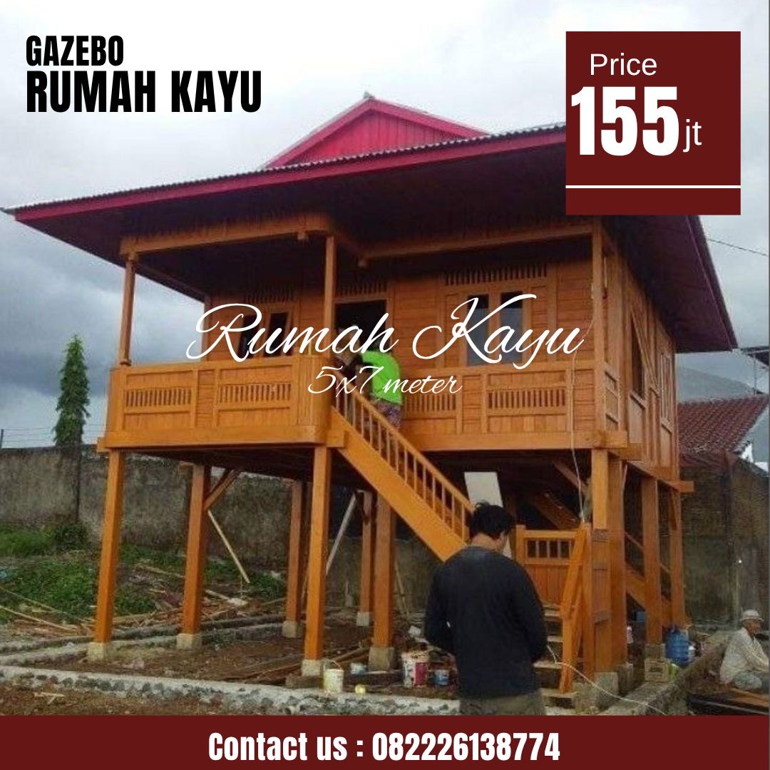 bba31ef4-4ce3-4b91-8e7d-2880605d570f Rumah Panggung Kayu Jati Minimalis 5x7 Meter - Image 1