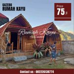 Rumah lumbung minimalis kayu jati atap multiroof
