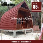 Rumah Lumbung Kayu Jati Jepara Atap Metal Pasir