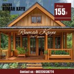Rumah kayu minimalis modern jati jepara